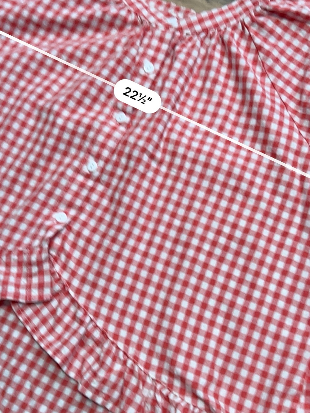 Amazon Red Gingham Ruffle Pajama Set - Picture 10 of 11